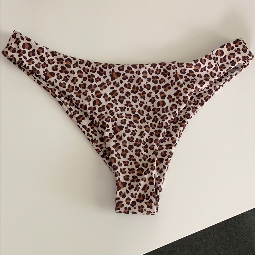 SHEIN cheeky cheetah print bikini bottom